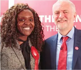  ?? ?? One-time allies: Fiona Onasanya with Jeremy Corbyn