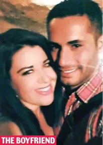  ??  ?? THE BOYFRIEND Jailed: Laura Plummer, with Omar Caboo