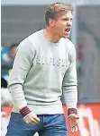  ?? FOTO: DPA ?? Der nette Herr Nagelsmann kann auch ganz schön laut werden.