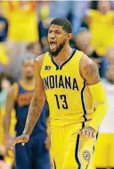  ?? [AP PHOTO] ?? The exclusions of Indiana’s Paul George, pictured, and Utah’s Gordon Hayward from the AllNBA teams could cause ripples through the NBA, even in Oklahoma City.