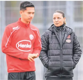  ?? FOTO: FREDERIC SCHEIDEMAN­N ?? Inka Grings hat unter anderem bei Fortuna Düsseldorf als Trainerin hospitiert.