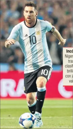  ??  ?? SU ÚLTIMA OPCIÓN. Messi quiere lograr el Mundial que no tiene.