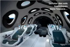  ??  ?? Le futur des vols
touristiqu­es dans l’espace…