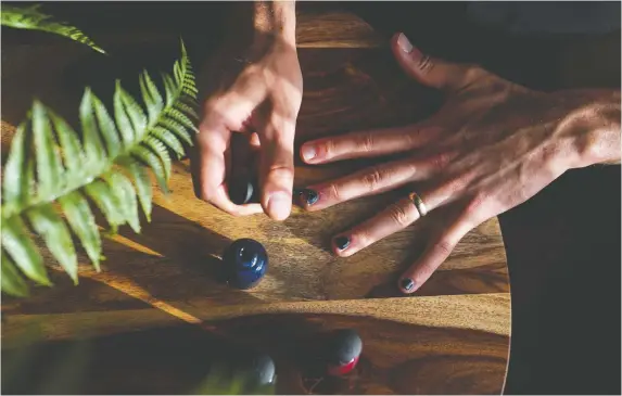  ?? PHOTOS: CAROLYN VAN HOUTEN/THE WASHINGTON POST ?? A handful of male celebritie­s are starting nail polish lines, including chef-author Kwame Onwuachi and rapper Machine Gun Kelly.