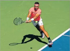  ?? AL BELLO / AFP ?? Rafa Nadal durante su partido de octavos de final