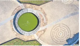  ?? ?? Stunning The roof garden at New Lanark UNESCO World Heritage Site (Pic by VisitScotl­and / Kenny Lam)