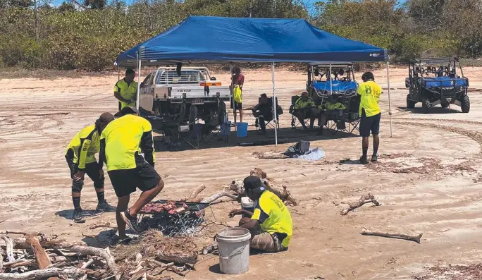 ?? ?? Aboriginal-owned and operated company called B18 is helping at-risk young people involved in the youth justice system get back on track. Picture: Supplied