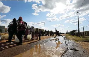  ?? Picture: Alaister Russell ?? The ANC is committed to forming the social compacts needed to address the developmen­tal issues facing South Africans like these in Boikhutso informal settlement, says the writer.