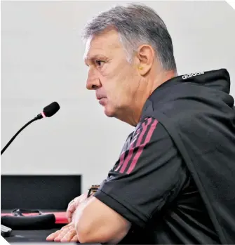  ??  ?? Gerardo Martino sabe que tendrá un encuentro complicado hoy.