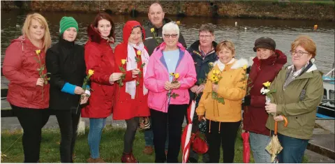  ??  ?? The prayer service in Courtown to mark World Mental Health Day.