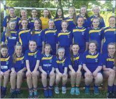  ??  ?? The Calry/ St Joseph’s girls team who are heading to Féile this weekend.