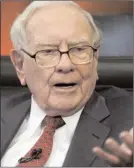  ??  ?? Warren Buffett