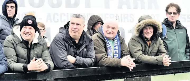  ??  ?? Ramsbottom United manager Chris Willcock has praised the dedication and loyalty of the club’s supporters