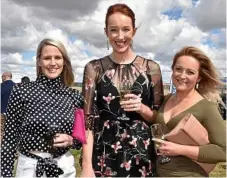  ??  ?? Supporting the It’s A Bloke’s Thing lunch are (from left) Tash Ryan, Annie Glover and Anita Armanasco.