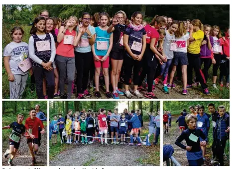  ??  ?? Quelques-uns des 310 coureurs du cross du collège Jules-Roy