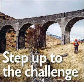  ??  ?? Above, Glenfinnan Viaduct is the highlight of a
2.5 mile walking trail. Inset, mountain bikers enjoy facilities at Nevis Resort.