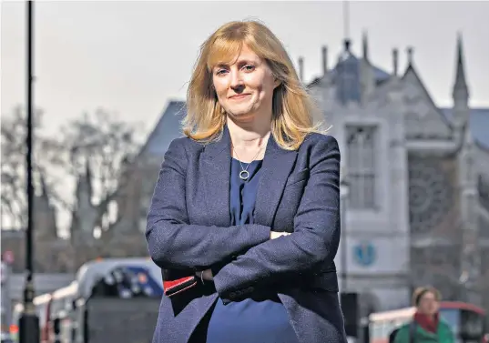  ?? ?? Rosie Duffield, a Labour MP, welcomed the move by the Government to veto Nicola Sturgeon’s gender reforms but found herself shouted down by colleagues