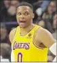  ?? Andy Clayton-King AP ?? THE LAKERS have a Russell Westbrook problem to fix; that’s Step 2.