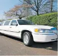  ??  ?? Transport changes: to maintain social distancing, stretch limos will replace taxis