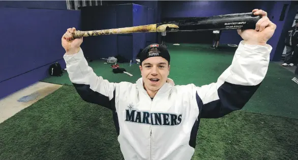  ?? MARK VAN MANEN/ FILES ?? Seattle Mariners outfield prospect Tyler O’Neill is a 19-year-old Maple Ridge outfielder who starred with the Langley Blaze.