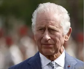  ?? Yoan Valat/Pool via AP ?? Britain's King Charles III was recently diagnosed with and treated for cancer, raising questions about the difference in treatment times for ordinary Britons at public hospitals.