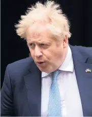  ?? ?? Fined
Prime Minister Boris Johnson