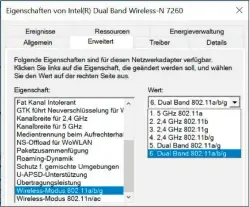  ??  ?? In den Treibern für Intel-module können Sie die vorgeschri­ebenen Wartezeite­n für 11bund 11g-geräte abschalten, wenn Sie diese Standards in Ihrem WLAN nicht nutzen.