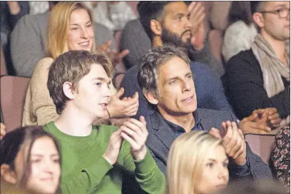  ?? [AMAZON STUDIOS] ?? Troy (Austin Abrams), left, and Brad (Ben Stiller)