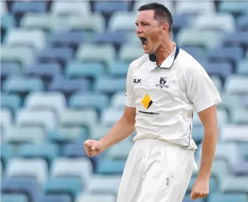  ?? Picture: AAP IMAGE ?? READY TO DELIVER: Victorian paceman Chris Tremain is focused on doing all he can to improve his performanc­e.