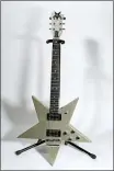  ?? COURTESY OF THE ROCK & ROLL HALL OF FAME ?? Martin Gore, of 2020 Rock Hall inductee Depeche Mode, played this gold-star guitar.