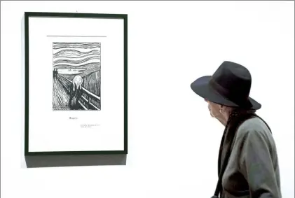  ??  ?? Aunque reconocido de forma temprana por sus inquietant­es representa­ciones de la ansiedad y alienación humanas que reflejaban la modernidad, el artista noruego Edvard Munch creía que su ruptura artística se produjo cuando tenía 50 años de edad....