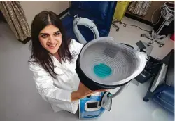  ?? J. Patric Schneider ?? Dr. Julie Nangia, a professor at Baylor College of Medicine, has been studying the use of scalp cooling technology for breast cancer victims.