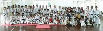  ??  ?? About 100 budding karatekas take part in the SKA TID programme in Telupid over the weekend.