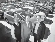  ??  ?? HOGAN, center, also alleges in his lawsuit that Toyota was slow to notify owners of the defect.