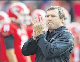  ?? CURTIS COMPTON / CCOMPTON@AJC.COM ?? Entering his second season, Georgia coach Kirby Smart has earned rave reviews from former coach and Athletic Director Vince Dooley.