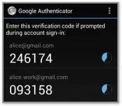  ??  ?? Google Authentica­tor generates codes for using in addition to your password