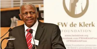  ?? ?? Former ANC treasurer-general Mathews Phosa says poor governance has today left the country flounderin­g in the dark