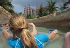  ?? MCT ?? Get a ride rocky tunnels and over rapids at the Atlantis Paradise resort.