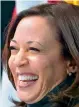  ??  ?? Kamala Harris