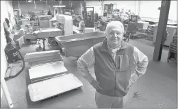  ?? ARNOLD GOLD/AP ?? Brian Driscoll, owner of the Phoenix Press in New Haven, feels it is time to look for a more compact space for his business or sell the 2.5-acre site and lease back a portion of it to fit his needs.