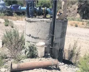  ?? CORTESIA ?? > Se bajaron más las bombas que se operan en el río Choix.