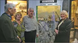  ??  ?? Left to right: Mike Shaw chairman of the Scottish Slate Islands Heritage Trust, Christine Watson, Jim Watson CEO, and new trustee Isobelle Smith.