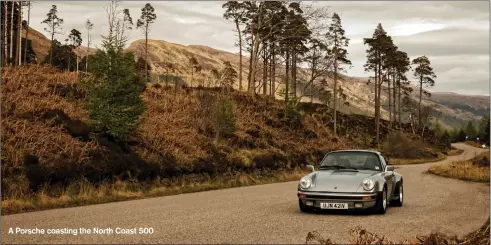  ??  ?? A Porsche coasting the North Coast 500