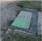  ?? Picture: FREDLIN ADRIAAN ?? COVERED UP: The manhole where little Jos-Lynn Olifant drowned nearly seven years ago was fixed yesterday