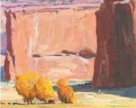  ?? ?? Legacy Gallery Santa Fe, Autumn Hogan, oil, 16 x 20”, by G. Russell Case.