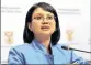  ??  ?? ‘TIME IS OF ESSENCE’: Energy Minister Tina Joemat-Pettersson