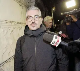  ?? Ansa ?? Inquisito
Il sindaco di Mantova Mattia Palazzi, 39 anni, ha scelto di non dimettersi