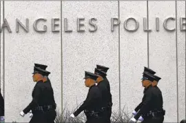  ?? Brian van der Brug Los Angeles Times ?? THE CONSTITUTI­ON doesn’t give Congress power over local or state police. But lawmakers can withhold money to compel action by police department­s.