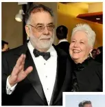  ??  ?? HOLLYWOODA­DEL Eleanor und Francis Ford Coppola sind seit 1963 verheirate­t. Sie opferte ihre Karriere der Familie