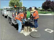  ?? COURTESY OF THE CITY OF TEHACHAPI ?? Crews are at work taking care of wastewater needs. TehachaPod covers it.